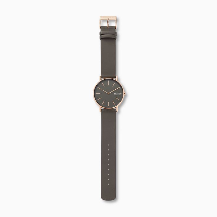 Skagen ladies watch hot sale leather strap