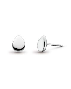 Kit Heath Silver Coast Pebble Small Stud Earrings