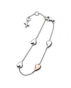 Kit Heath Desire Kiss Blush Heart Station Bracelet