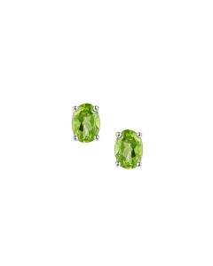 Sterling Silver Content Peridot Earrings