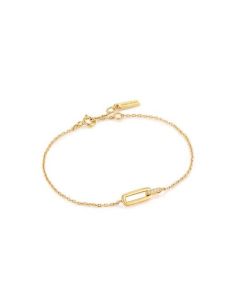 Gold Glam Interlock bracelet