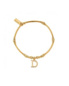 ChloBo Gold Iconic Initial Bracelet - Letter D