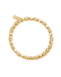 ChloBo Gold Twisted Cube Filler Bracelet