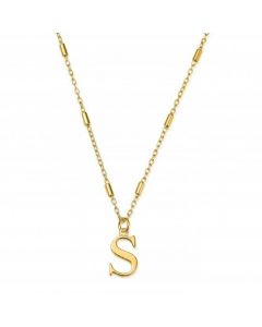 ChloBo Gold Iconic Initial S Necklace GNCC4041S