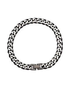 Unique & Co Stainless Steel with Polished Black Plating 8mm Bracelet