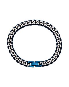 Unique & Co Blue Stainless Steel Mens Bracelet LAB-158 21cm