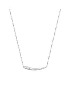 Silver Arrow Bar Necklace