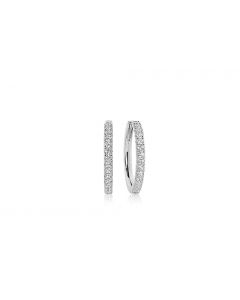 Sif Jakobs Sterling Silver Ellera Grande White Zirconia Earrings SJ-E2869-CZ