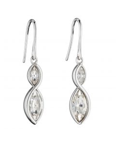 Fiorelli Twist Vette Earrings With Clear Crystal E5802C