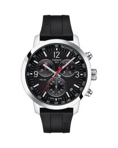 Tissot Mens PRC 200 Chronograph With Black Dial 