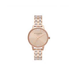 Olivia Burton Midi Dial Pale Rose Gold Silver Watch OB16EN02