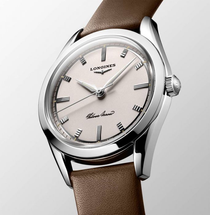 Longines Heritage Silver Arrows Automatic Mens Steel Watch